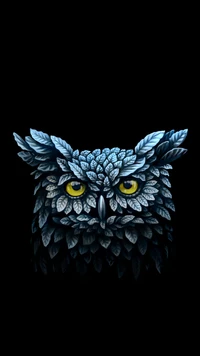 black, graphics, owl wallpaper