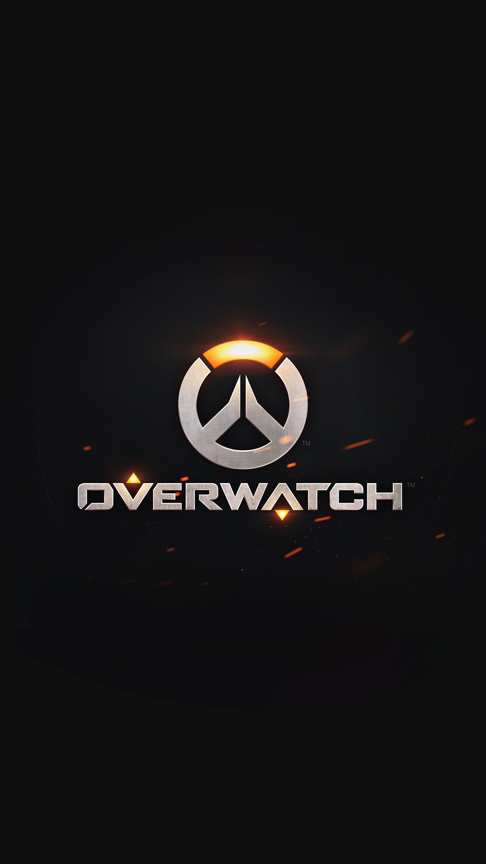 A black background with a logo that says overwatch (game, overwatch)