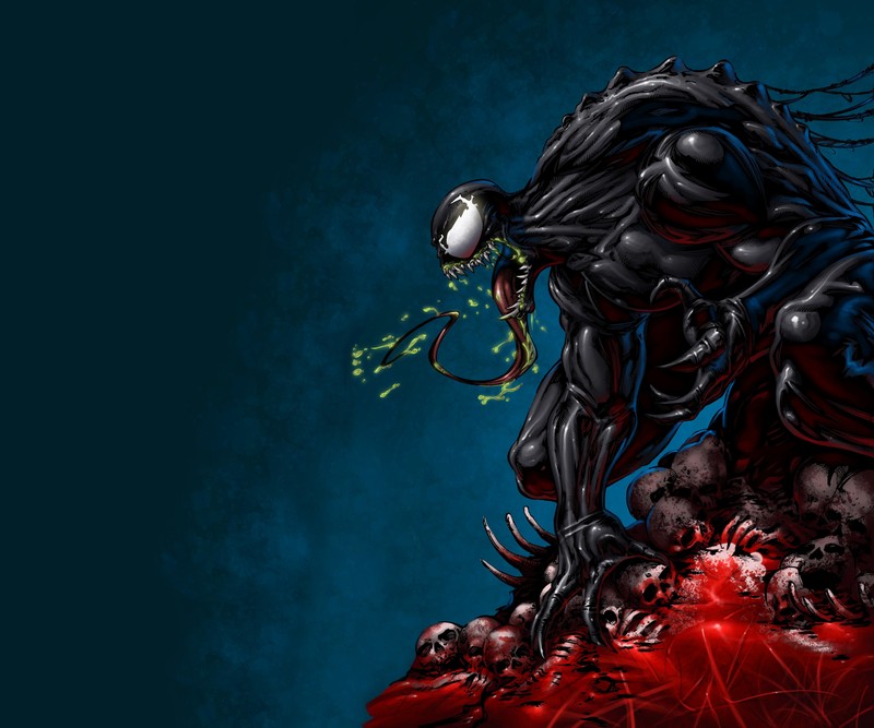 Обои venom hd обои cave venom обои hd обои (чёрный, комиксы, marvel, человек паук, spiderman)