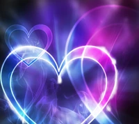 Illuminated Hearts in a Dreamy Spectrum