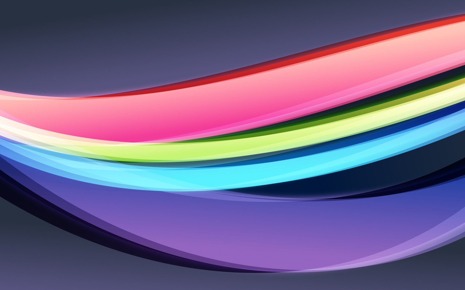 A close up of a colorful wave on a black background (color, line, magenta, graphics, light)