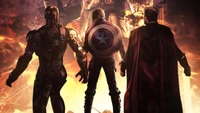 Avengers United: Iron Man, Captain America, and Thor Stand Ready for Battle