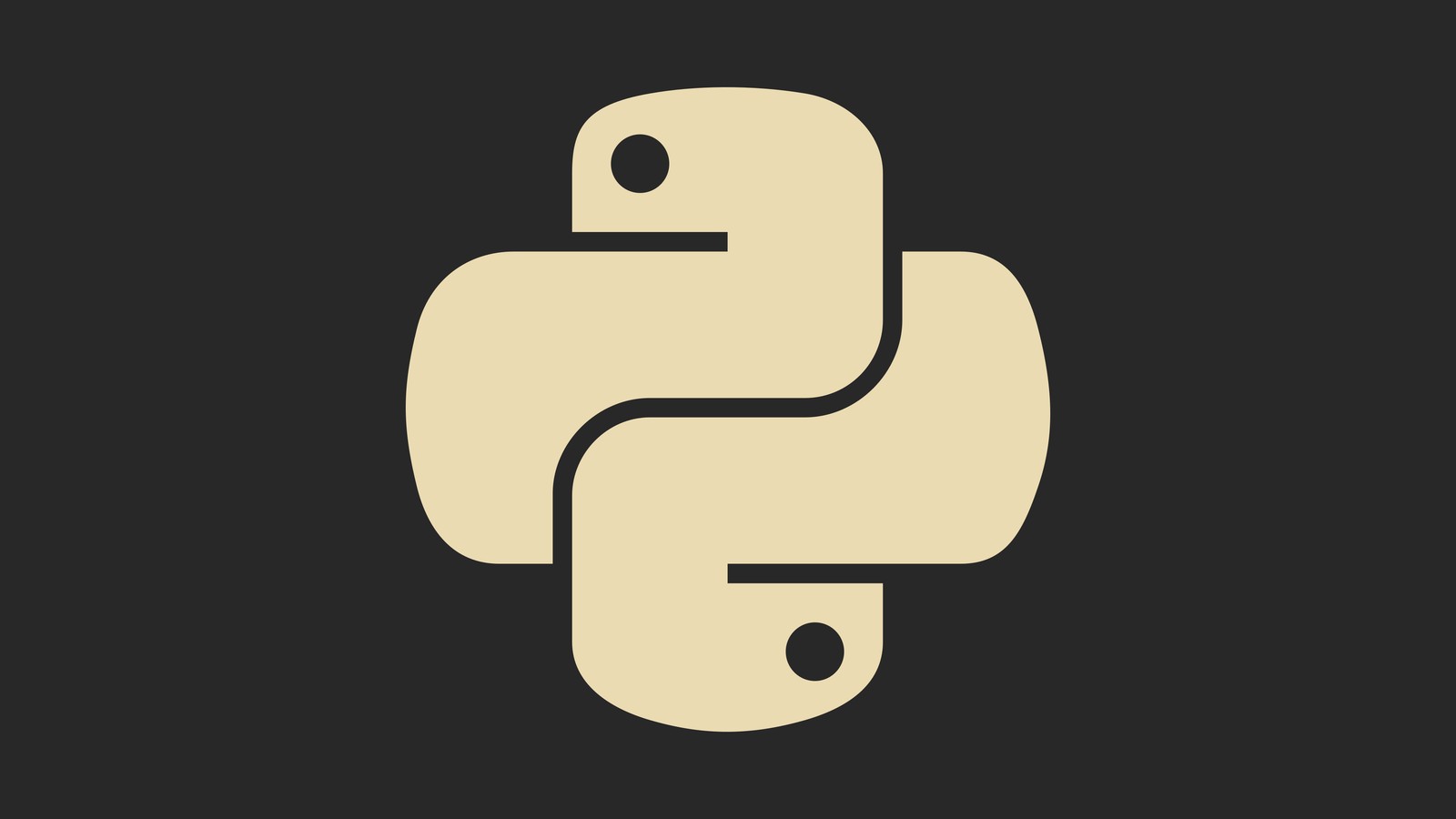 Ein schwarz-weißes logo mit einer weißen schlange darauf (python, programmiersprache, stehend, symbol, zahl)