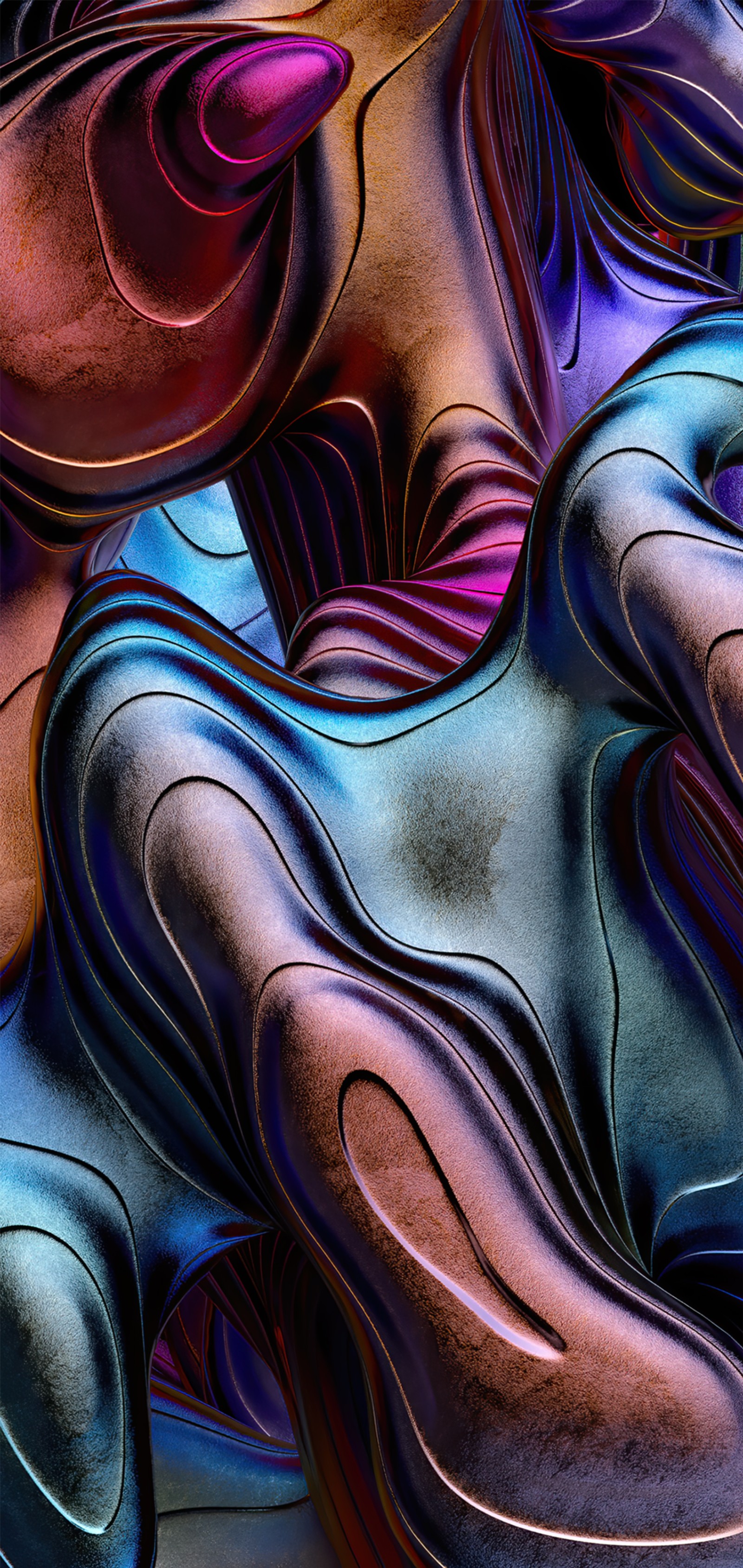 There is a close up of a horse statue with a woman on it (fractal art, digital art, purple, textile, paint)