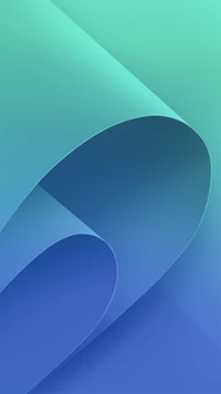 Vagues de dégradé vibrantes en teal et bleu pour ASUS ZenFone 4