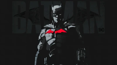 Batman: Dark Knight Emerges in Iconic Red Emblem