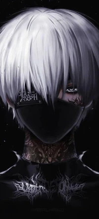 Ken Kaneki: Elegância Sombria na Arte do Anime