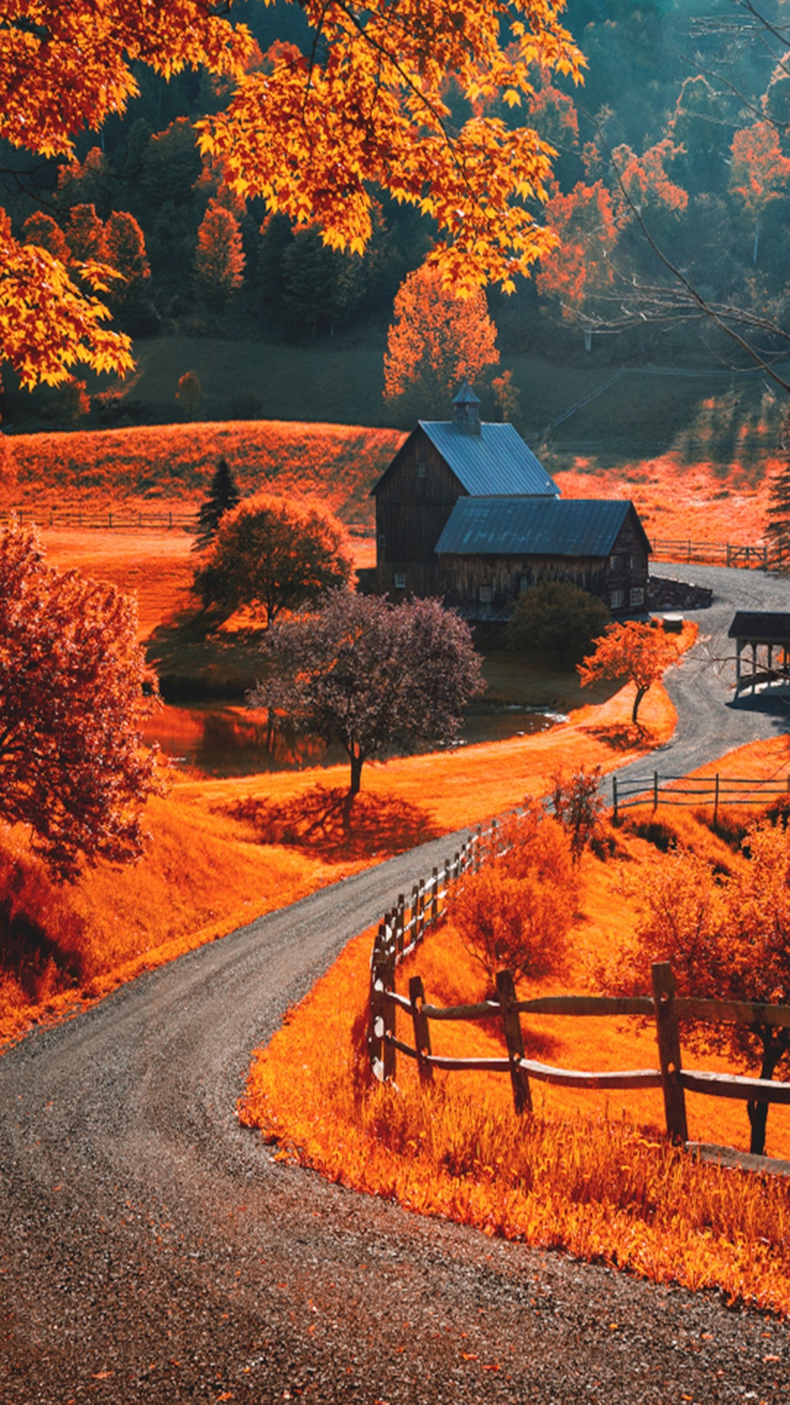 Lade herbst, landschaft Hintergrund herunter