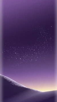 desert, edge, night, purple, s8 wallpaper