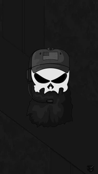 Ghost Operator: Tactical Skull Emblem