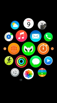 Download apple, black, homescreen, wallpaper, watch for free