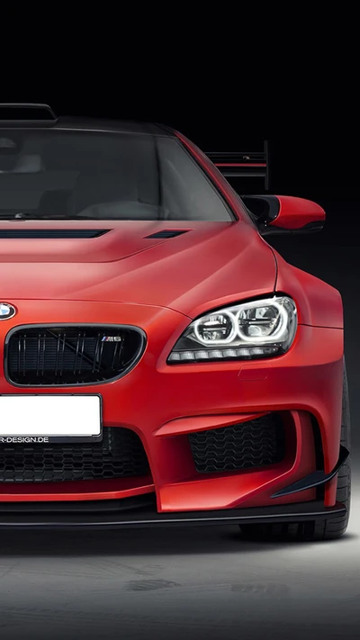 Sleek Red BMW M6: A German Engineering Marvel