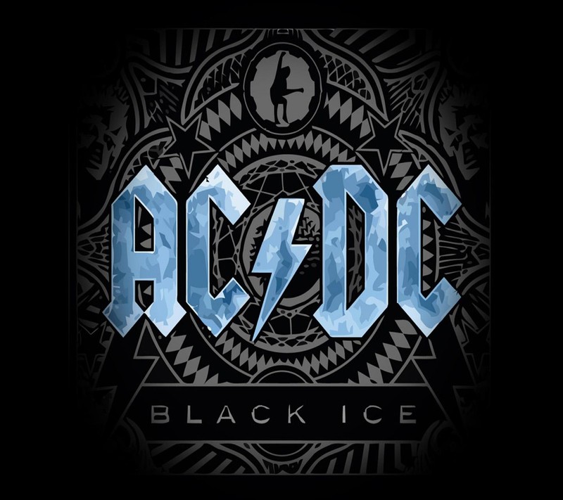 Обои с логотипом ac/dc black ice от theartof (acdc, обои)