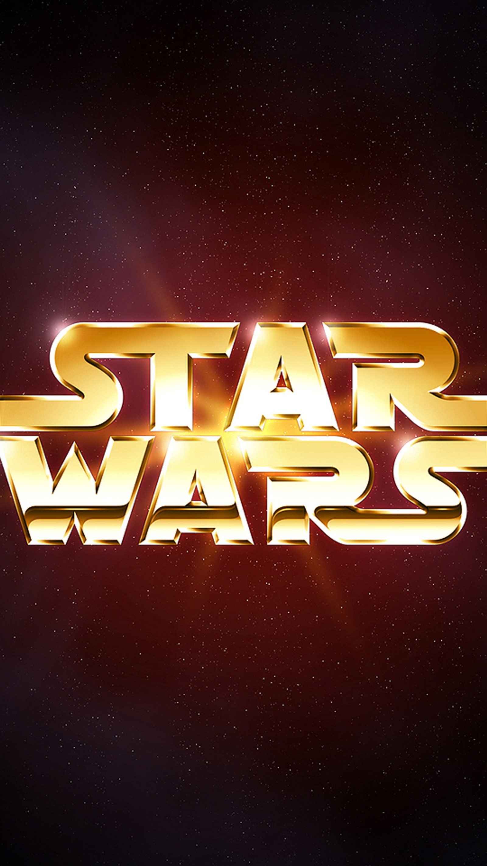 Star wars titel mit einem goldenen stern im hintergrund (star wars, star wars logo)