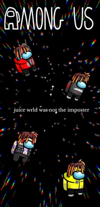 among us, games, juice, juice wrld, rap wallpaper