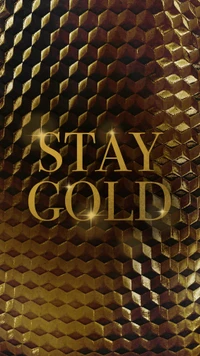 Stay Gold: An Elegant Hexagonal Texture in Rich Golden Hues