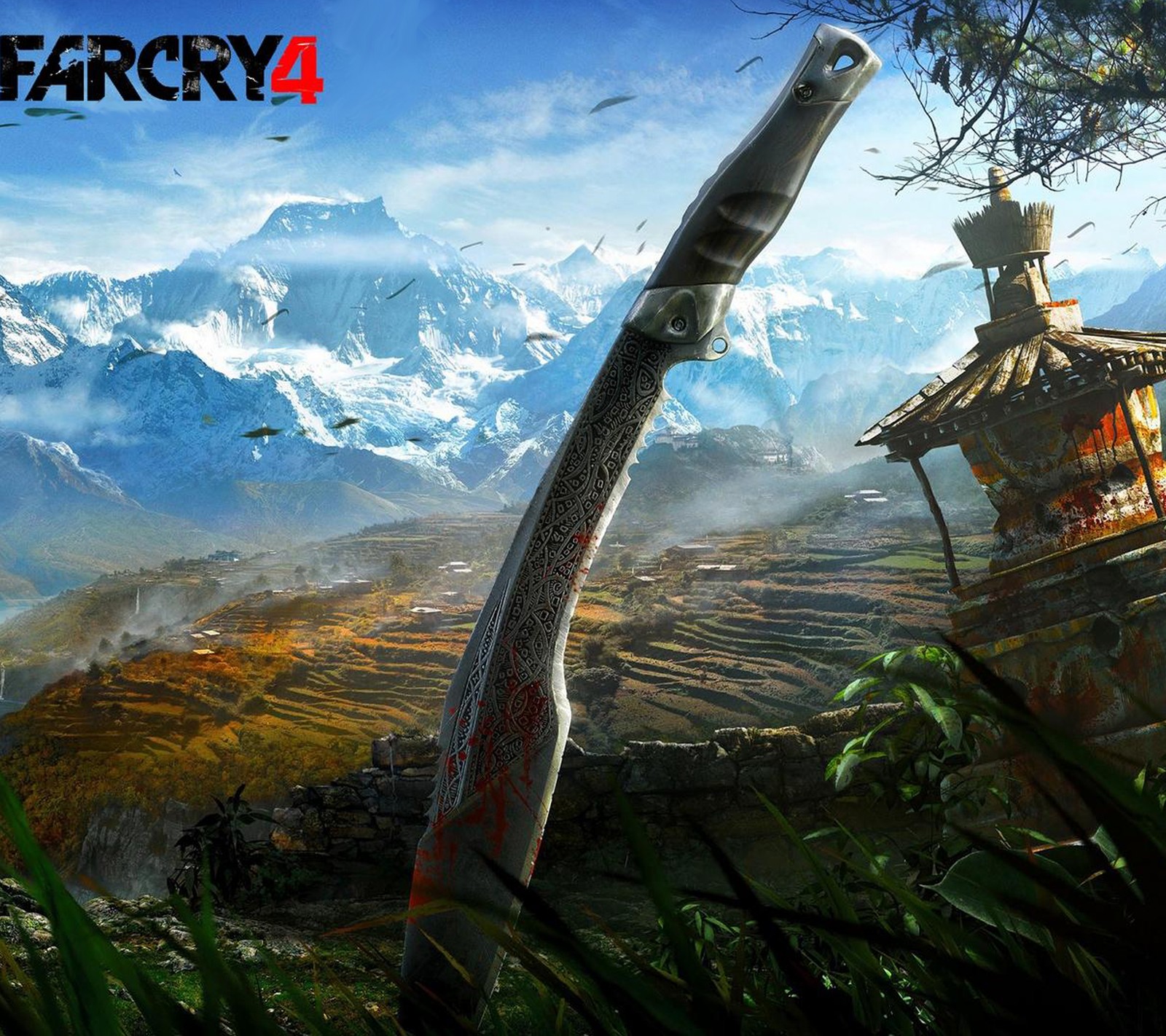 Descargar fondo de pantalla hermoso, far cry 4, juego, cuchillo, kukri