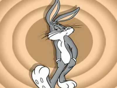 Bugs Bunny no estilo de desenho animado clássico