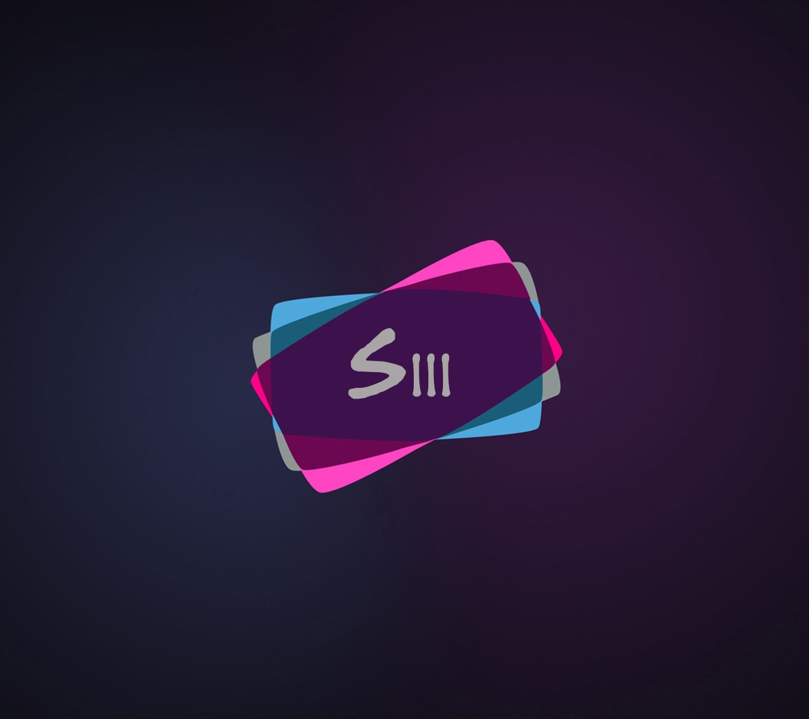 A close up of a purple and blue sign with a purple background (abstract, apple tv, colorful, design, icon)