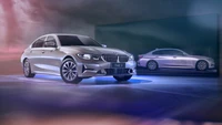 2021 BMW 330Li Luxury Line: Design Elegante e Elegância Moderna em Papel de Parede 4K