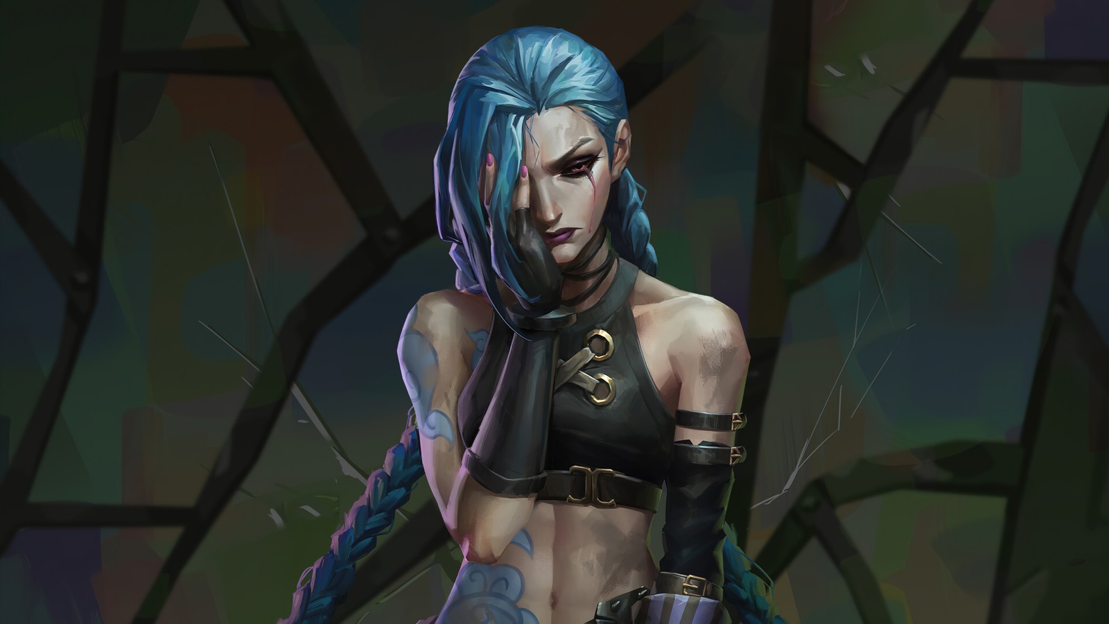 Скачать обои джинкс, jinx, arcane series, сериал, тайный