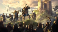 Eivor Leads a Viking Raid at a Castle in Assassin's Creed Valhalla