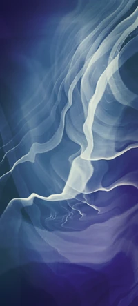 Electric Blue Atmospheric Patterns: A Radiographic Landscape of Silk and Smoke