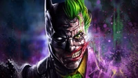 Dualidad del Caos: Batman y Joker en un Reino Fracturado