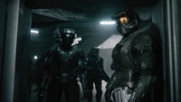 Master Chief und Spartans in Halo Staffel 2 - 2024 Serienpromo