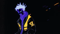 Ekko from True Damage: A Neon-Inspired League of Legends Character