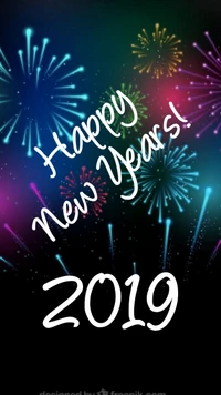 happy new years 2019, happy new years, new year, celebration, fireworks wallpaper