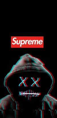 Supreme Purge: Kapuzenfigur mit Glitch-Effekten