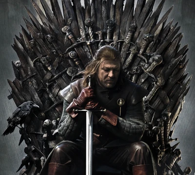 eddard stark, game of thrones, got, eiserner thron, stark