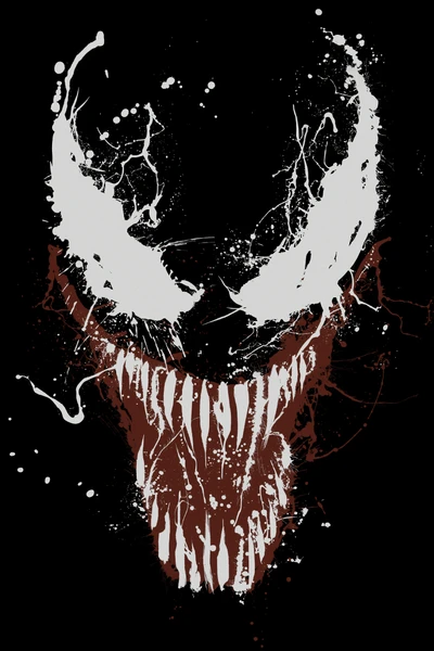 Arte Dinámico de Venom: Un Tributo Escalofriante a Marvel