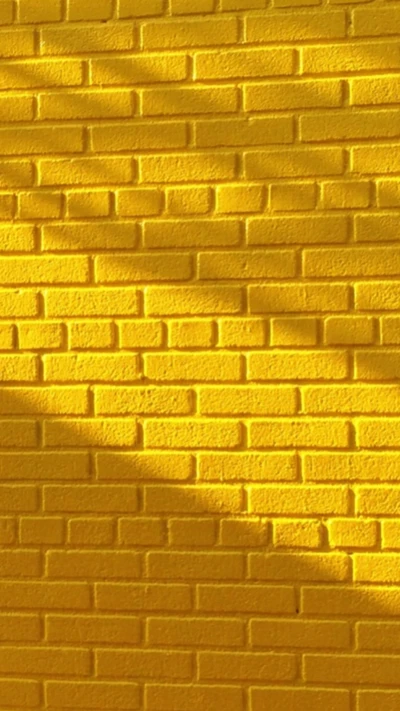 brique, briques, motifs, mur, jaune