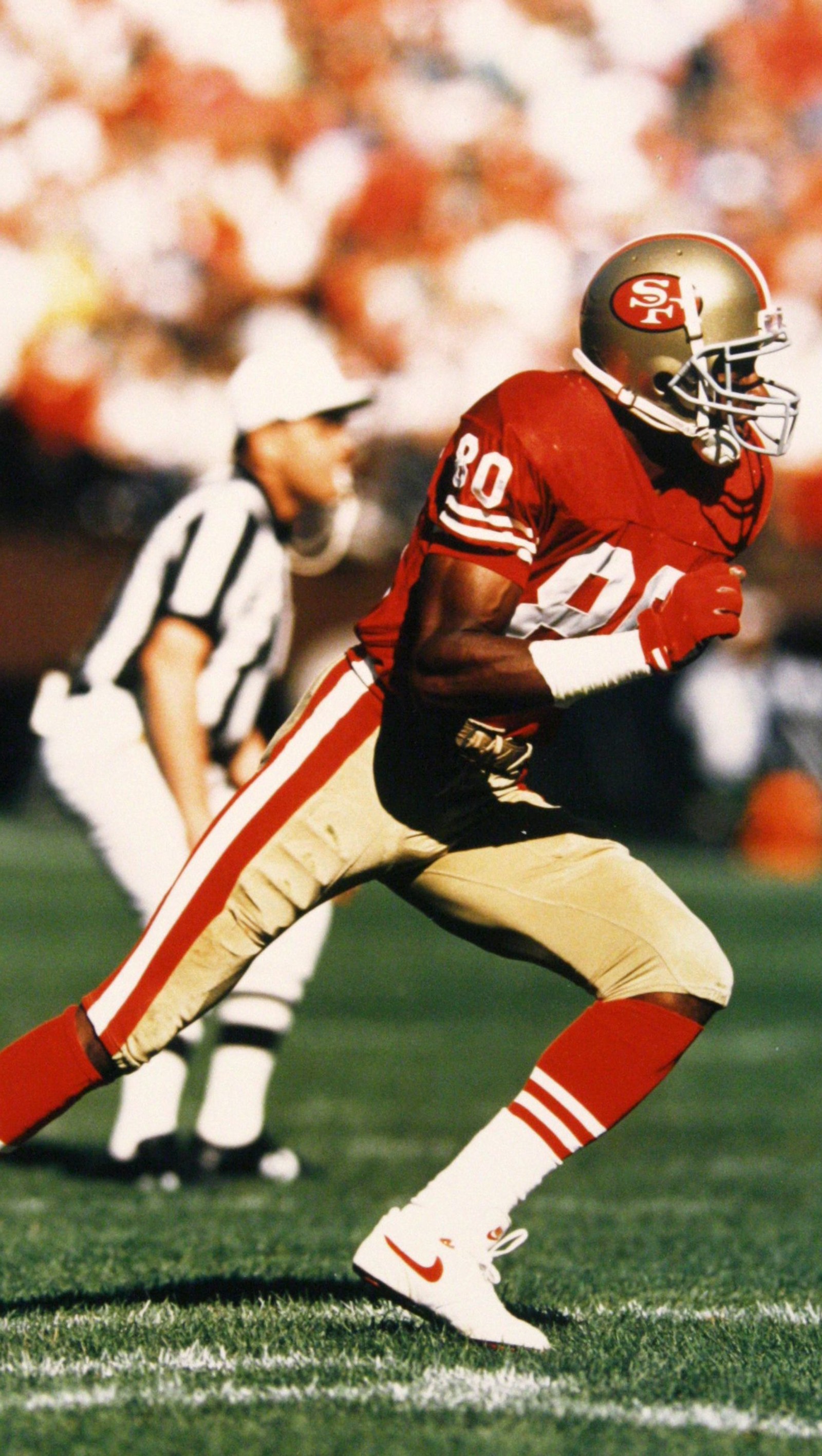 Baixar papel de parede 49ers, futebol, hb, jerry rice, lenda