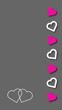 cute, girly, grey, heart, lockscreen