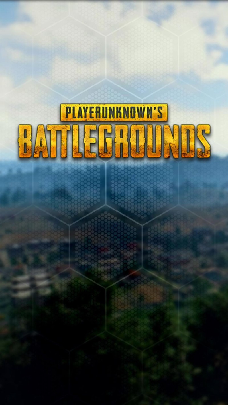 Логотип playerunknown's battlegrounds на фоне (battle royale, игры, мобильный)