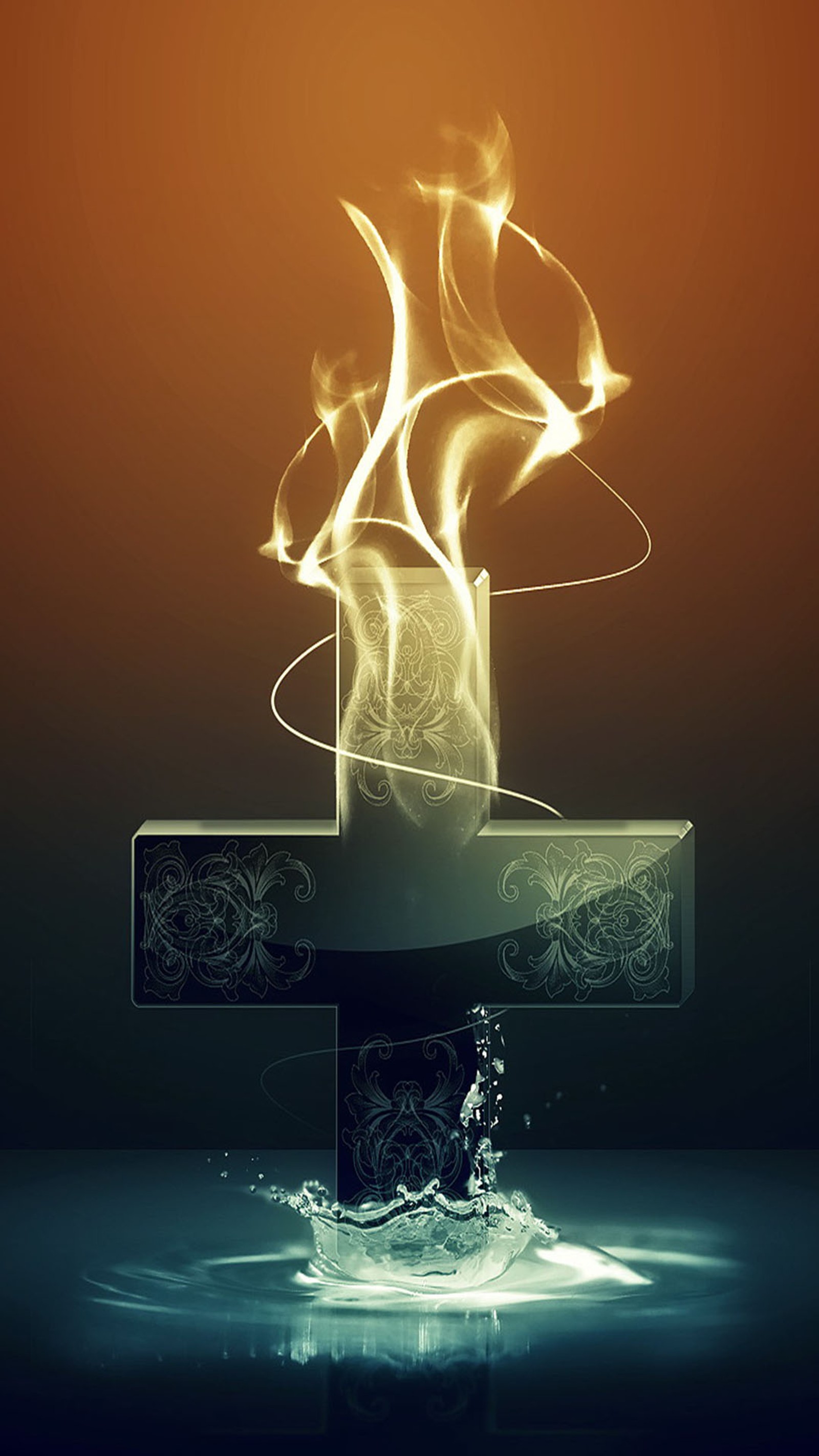 cross, glowing Download Wallpaper