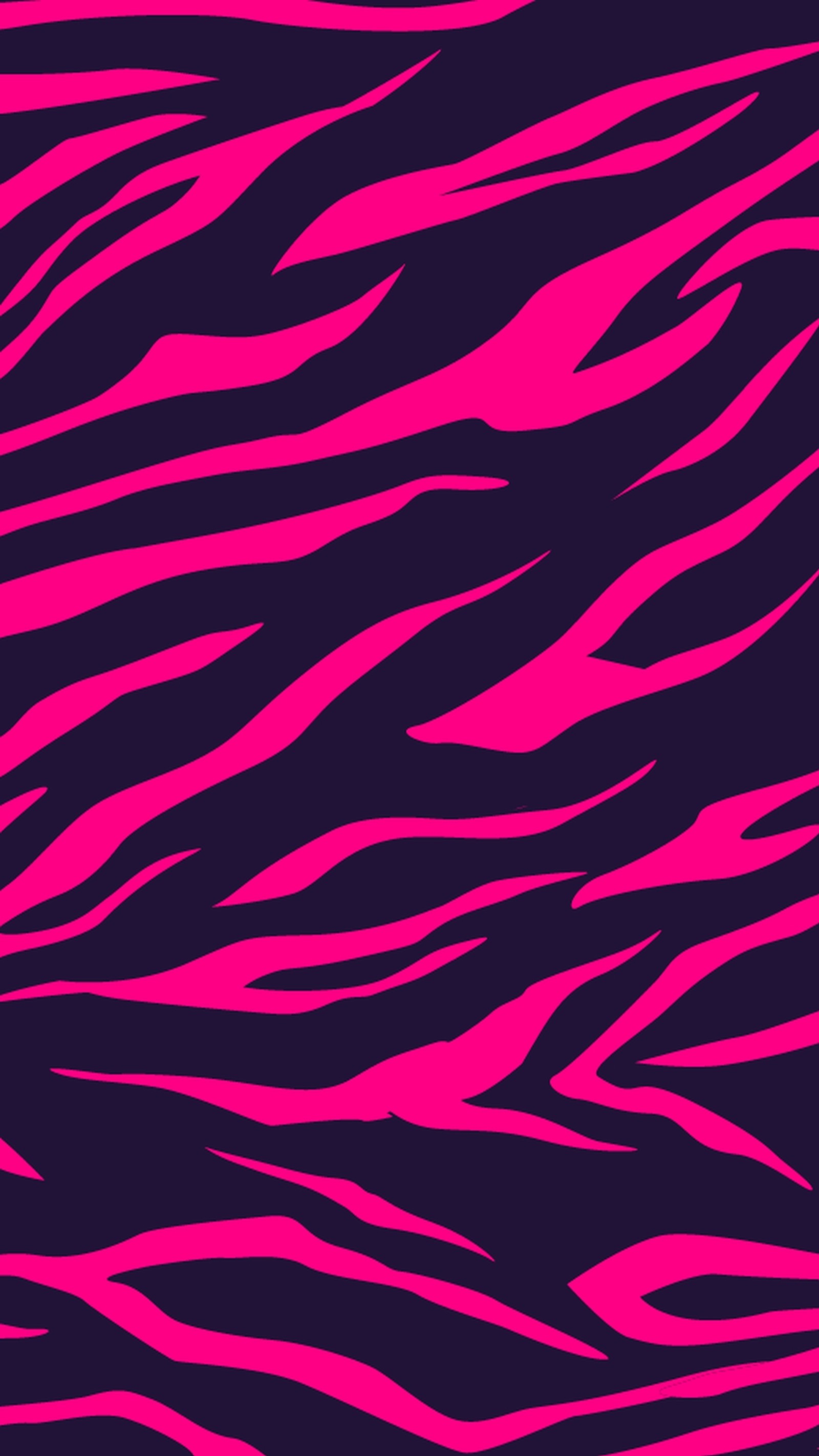 Zebra print in pink and black on a dark background (stripe, wild)