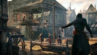 Arno Dorian navega por las calles de París en Assassin's Creed Unity