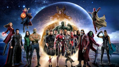 Epickes Treffen der Marvel-Helden im Infinity War