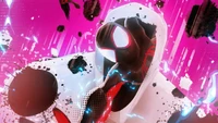 Dynamische Aktion von Miles Morales in 'Spider-Man: Across the Spider-Verse