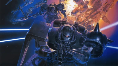 Zaku II and Mobile Suits in Epic Space Battle