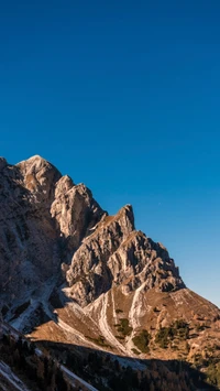 montaña, nube, nieve, roca madre, pista