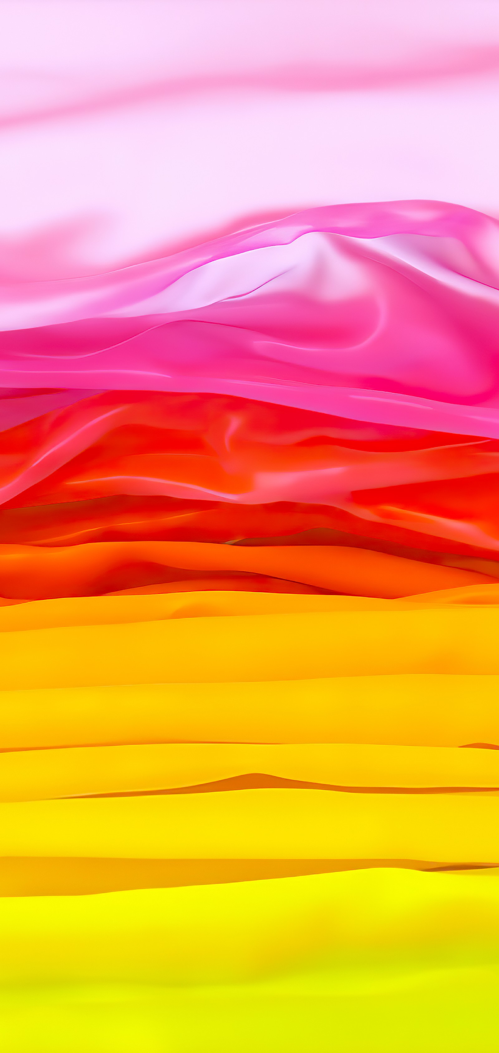 Abstract photograph of a colorful background of wavy, wavy, and wavy colors (orange, geometry, mathematics, paint, painting)