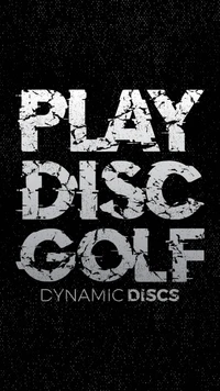 Play Disc Golf - Dynamic Discs: Bold Black and White Graphic Design