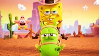 Aventura de Bob Esponja y Patricio en el videojuego Cosmic Shake