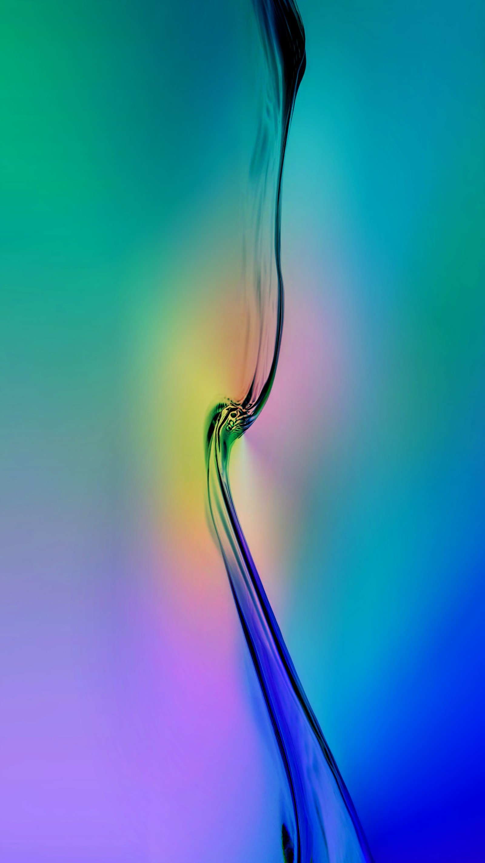 A close up of a colorful liquid pouring into a glass (galaxy s6, samsung)