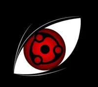 Stylized Eye with Red Emblem